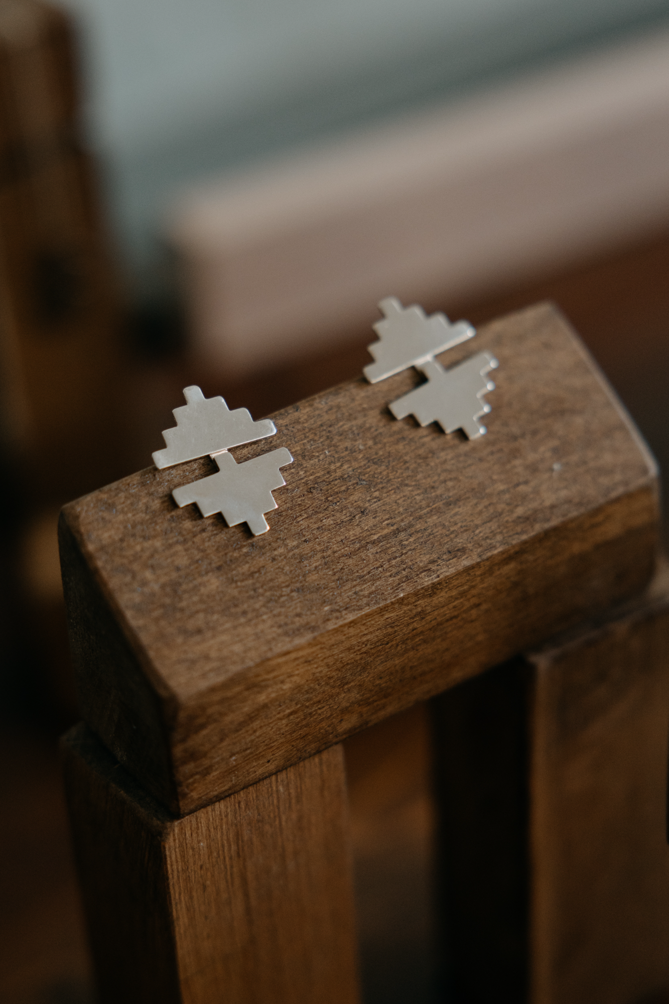 Ear Jackets ασημένια "Fetter"