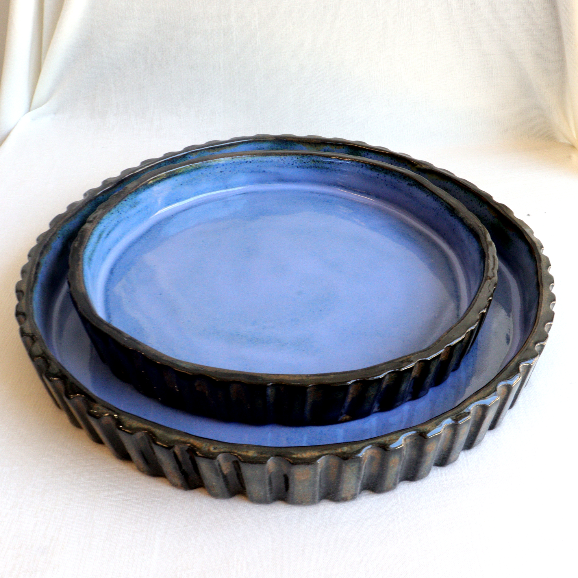 Indigo river κεραμικά πιάτα