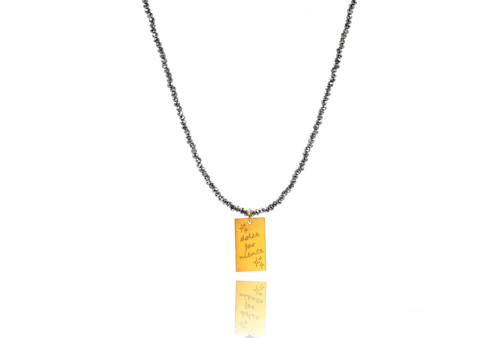 'Dolce Far Niente' Silver Metallics Necklace