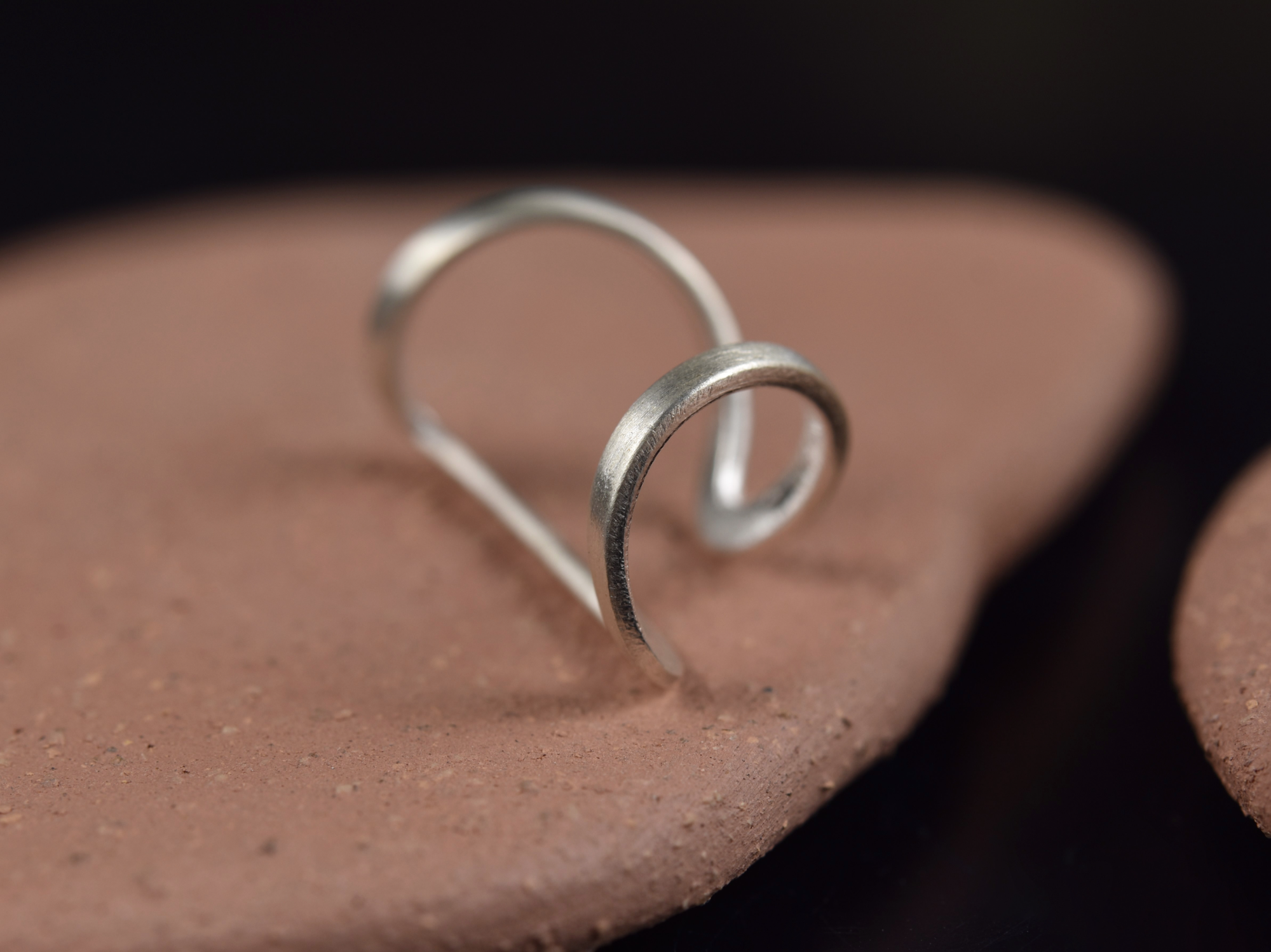 Long linear earrings