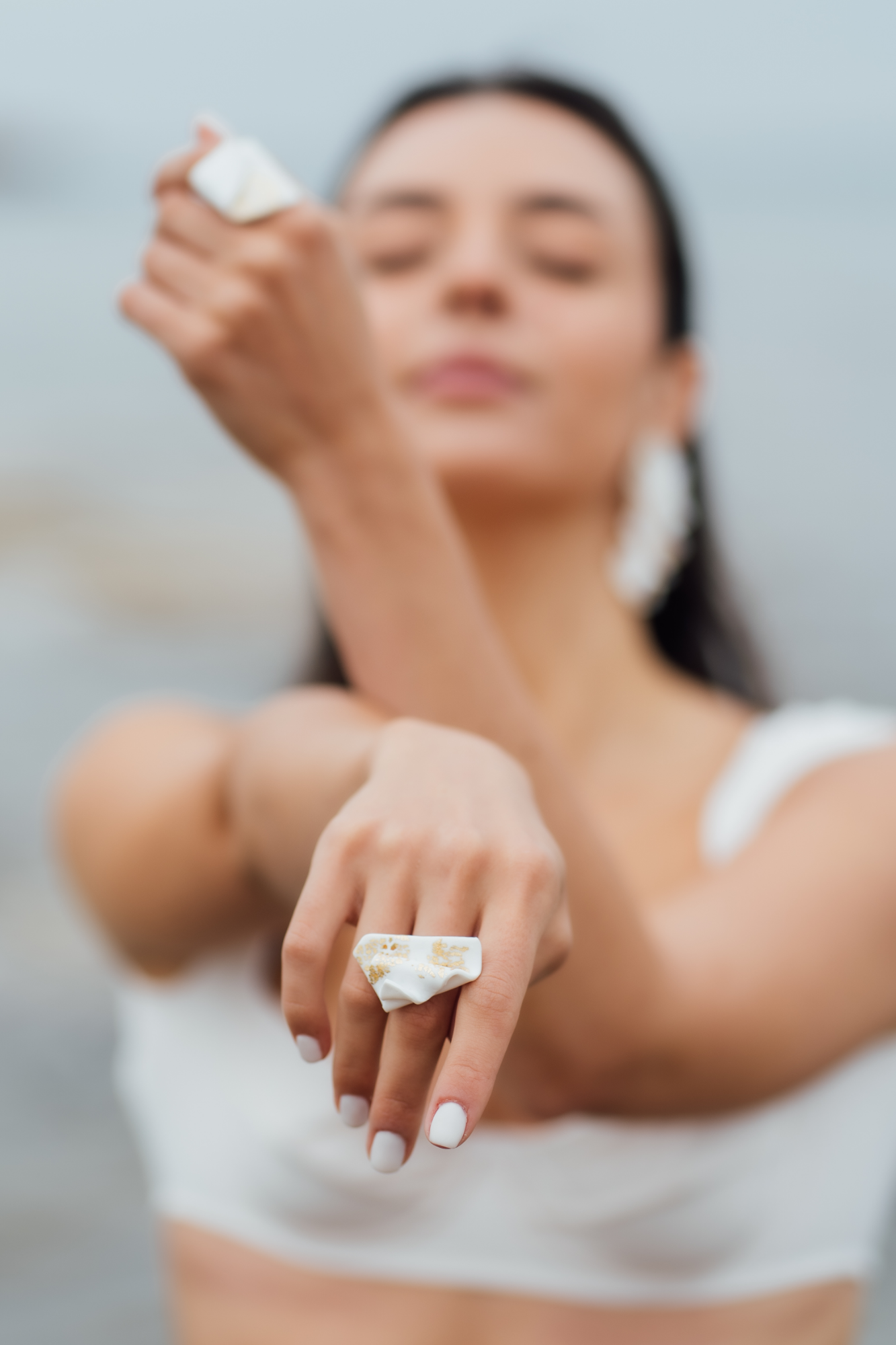 Θ-έρως White Summer Ring 