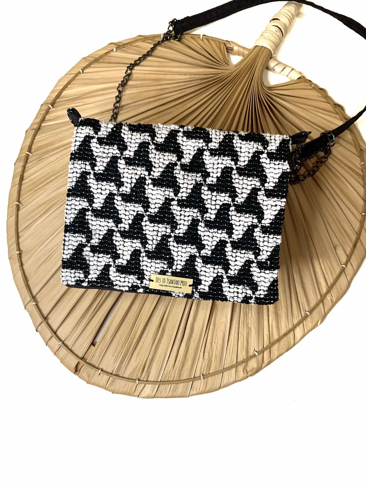 Τσάντα Ώμου Χειροποίητη ‘Black Chic’