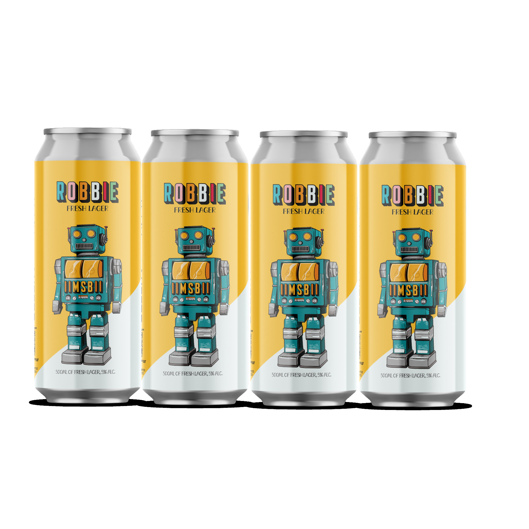 4x ROBBIE - Fresh Lager 5%