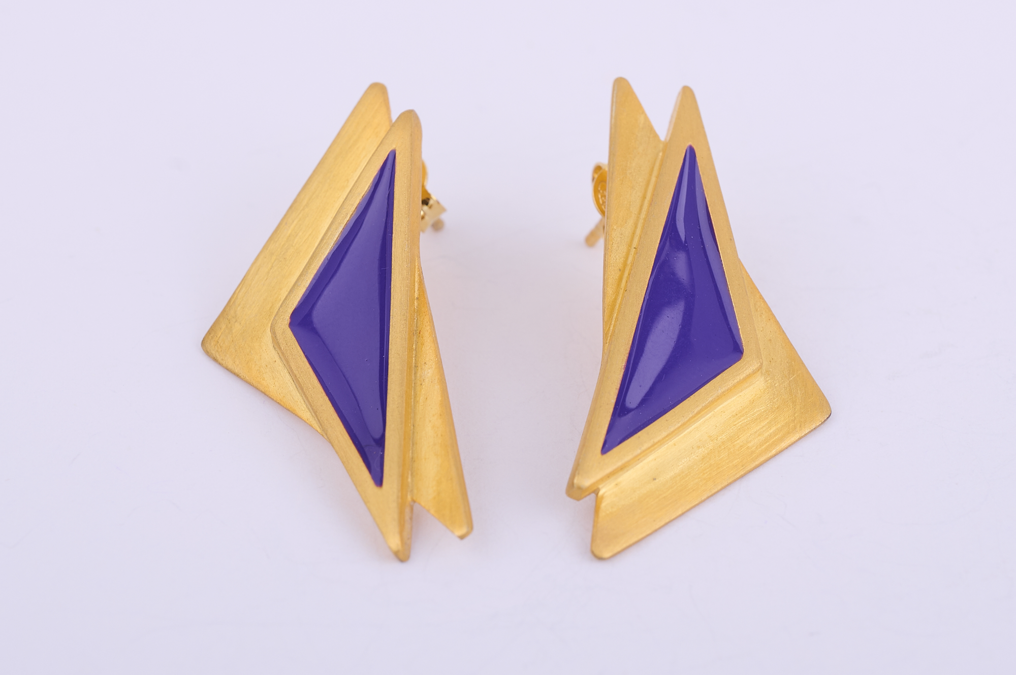 Σκουλαρίκια διπλό τρίγωνο