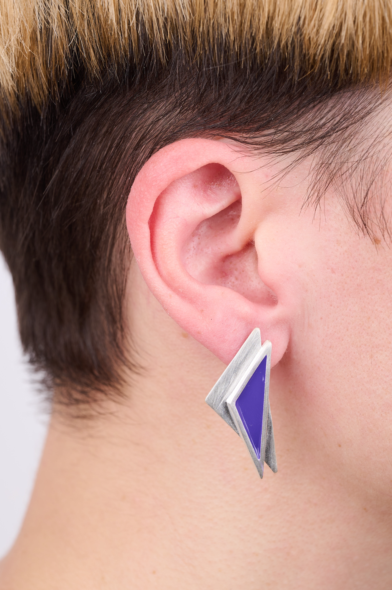 Σκουλαρίκια διπλό τρίγωνο