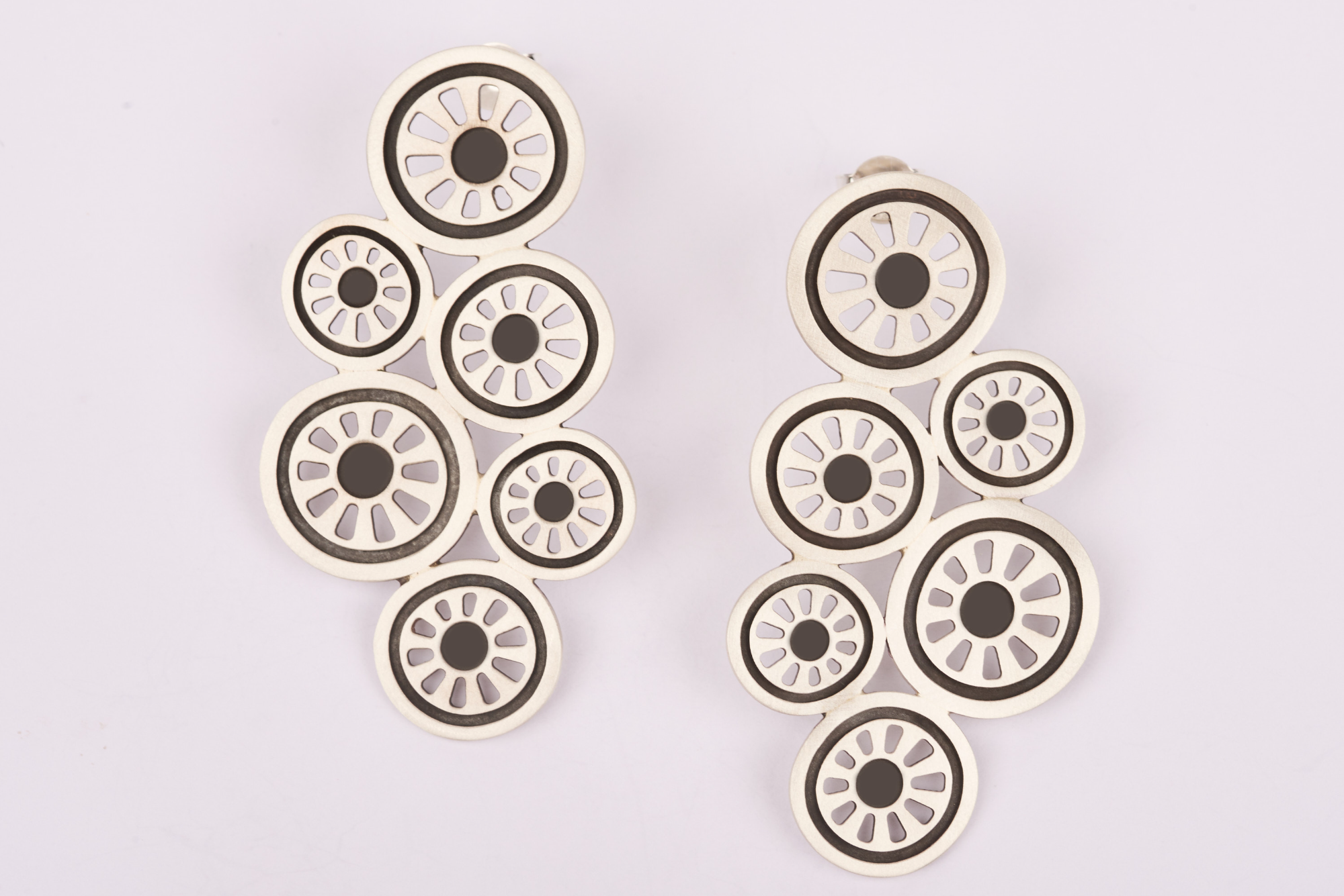 Σκουλαρίκια κύκλοι με οξείδωση