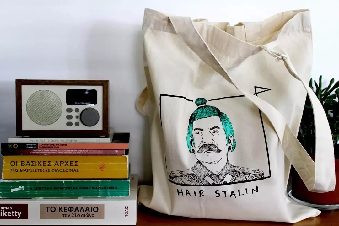 Hair Stalin Canvas Tote-bag
