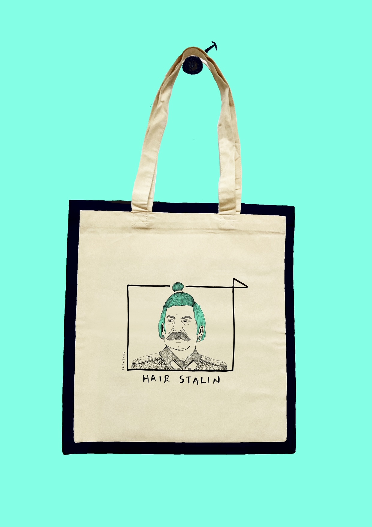 Hair Stalin Canvas Tote-bag