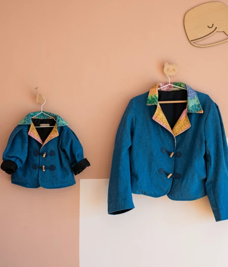 Retro Rainbow Denim Jacket