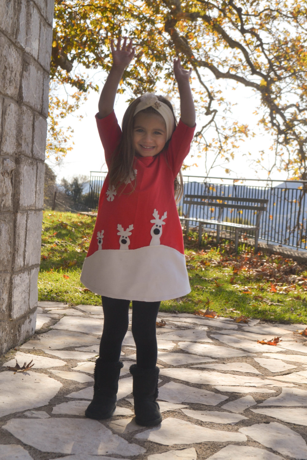 Reindeer Christmas dress