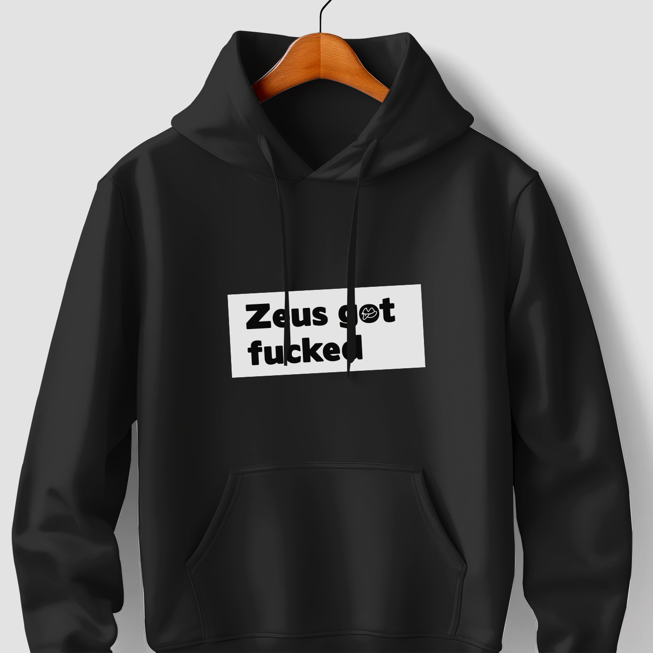 Zeus got fucked – Hoodie Black