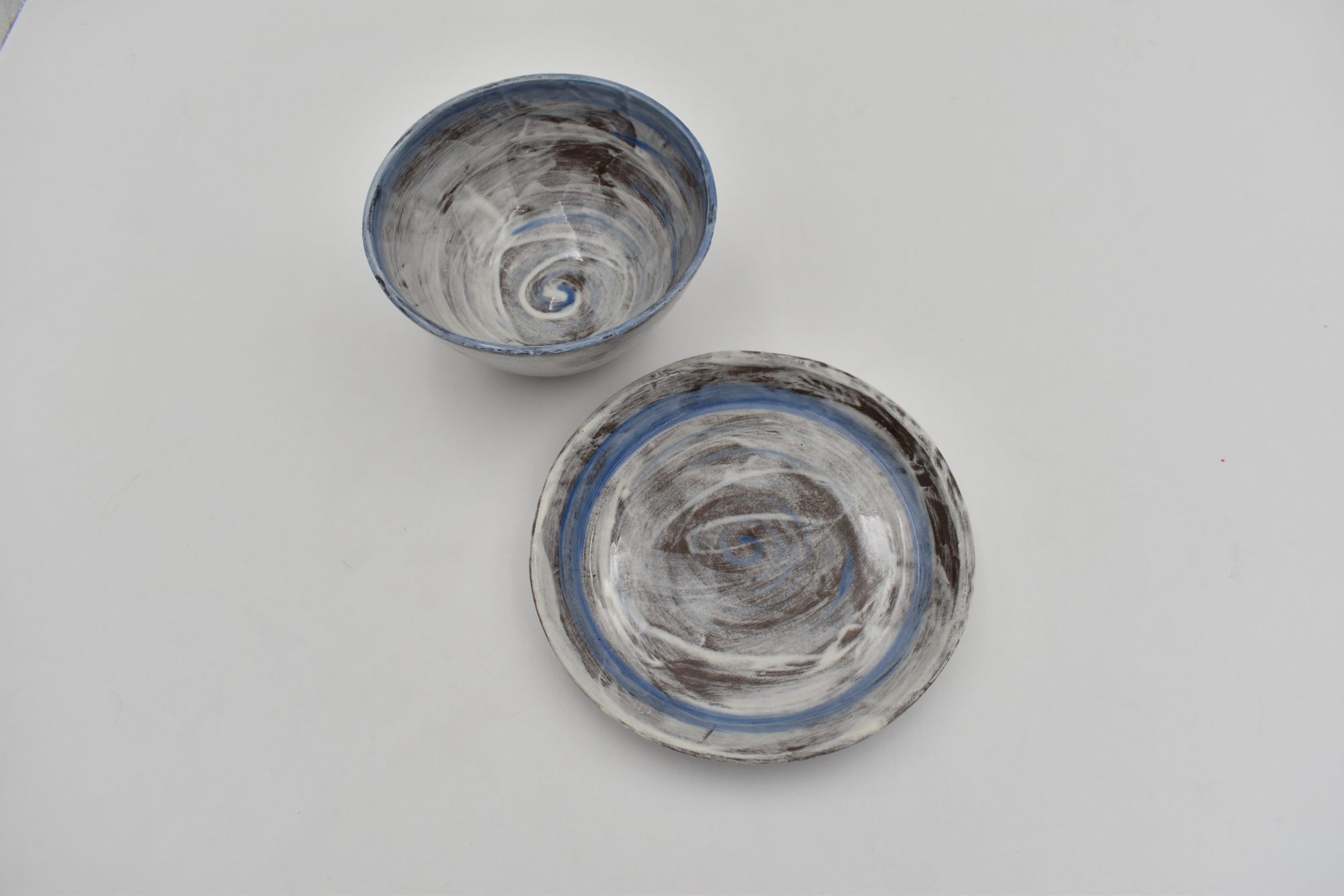 Bowl and plate ( Collection wild sea)