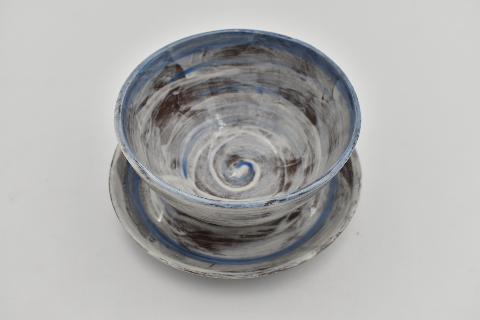 Bowl and plate ( Collection wild sea)