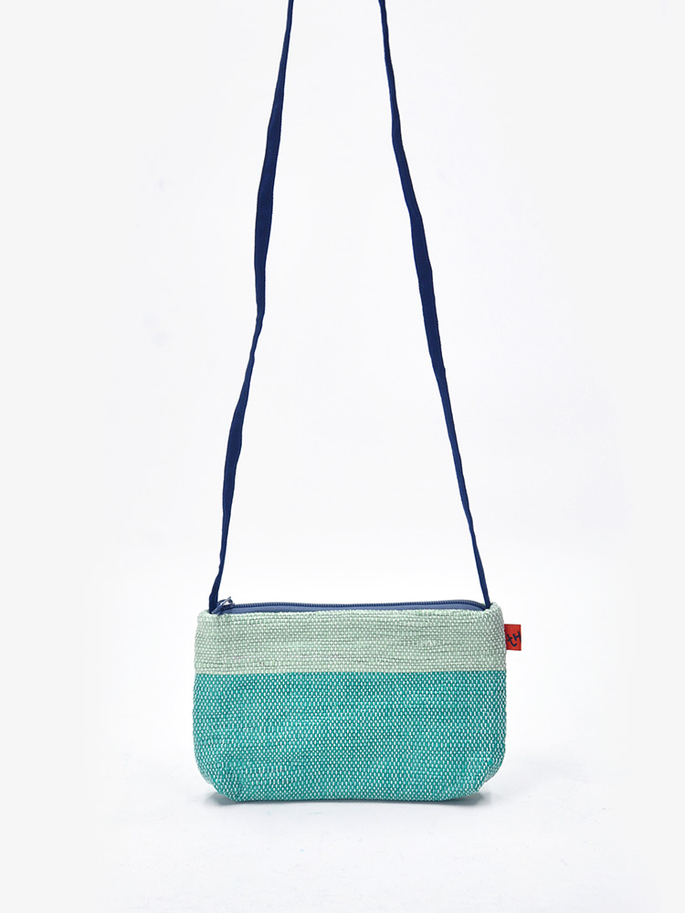 Pastel Green Vegan Purse with Slim Crossbody Strap