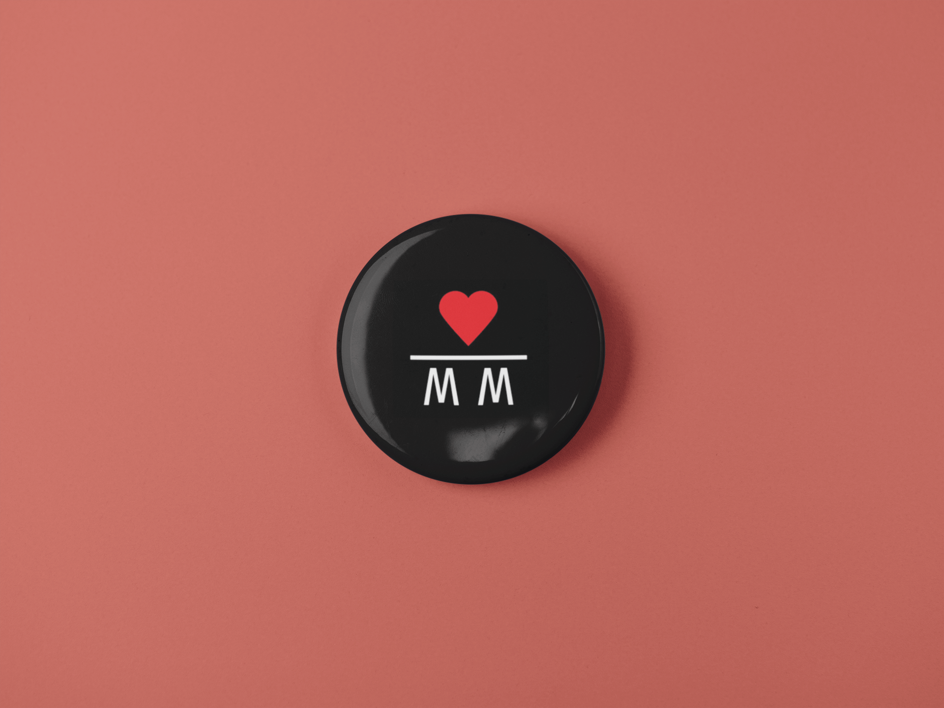 "λιβ λοβ λοκαλ" green pin