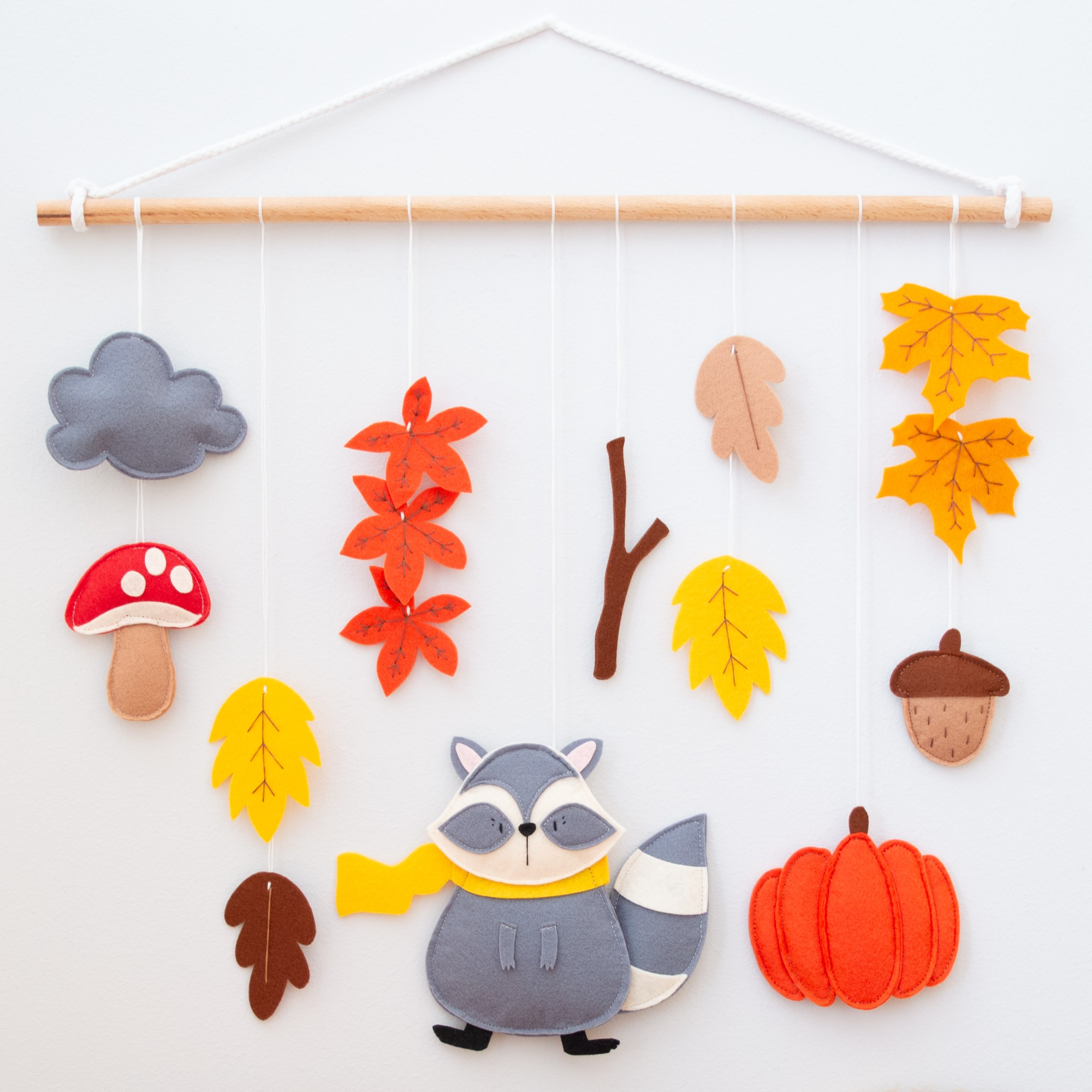 Κρεμαστό Τοίχου - Ρακούν στο Φθινόπωρο