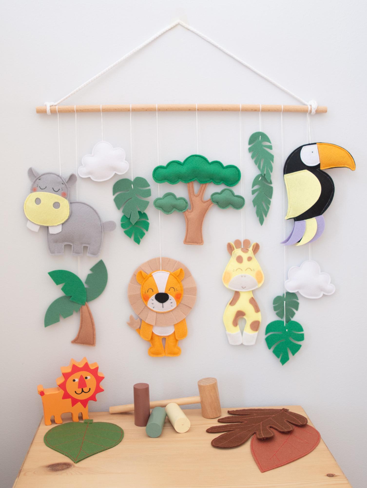 Κρεμαστό Τοίχου - Safari με Ζώα