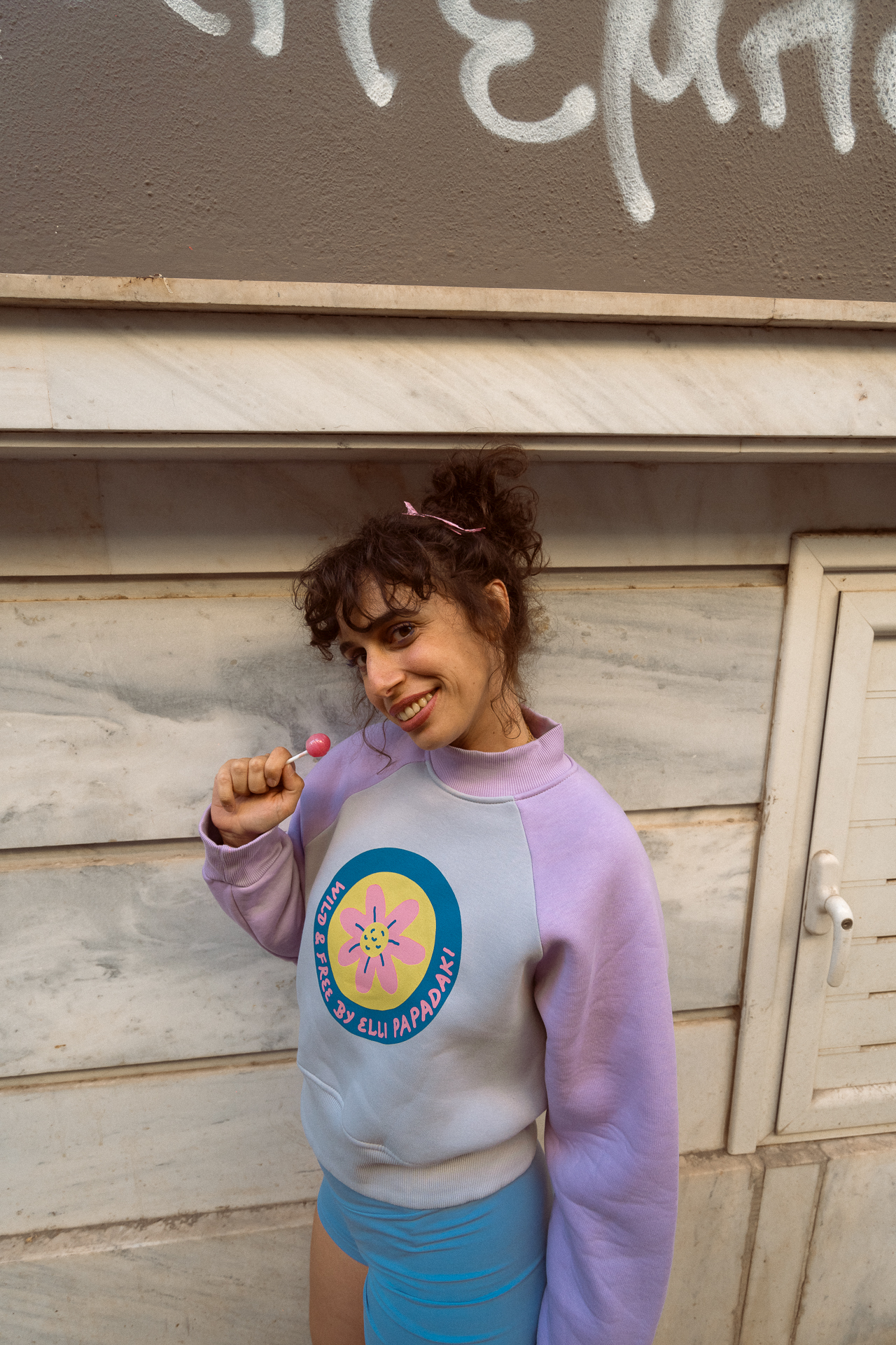 Wild+Free Crop Hoodie Flower