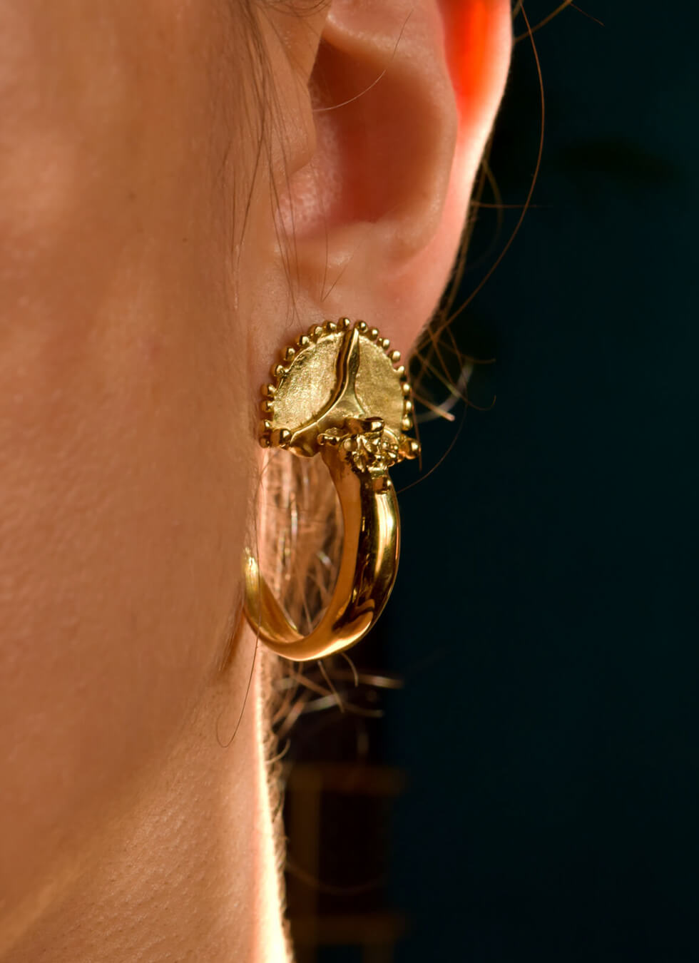 Etruscan gold earrings