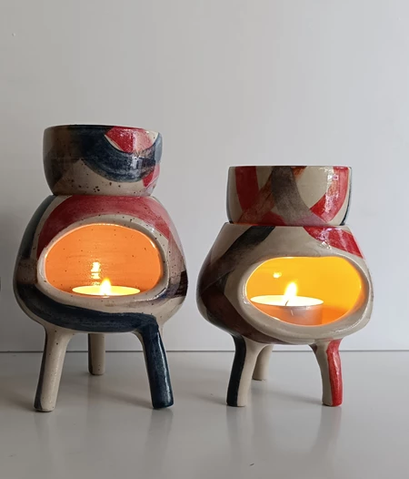 Unique Stoneware Essential Oil Burner