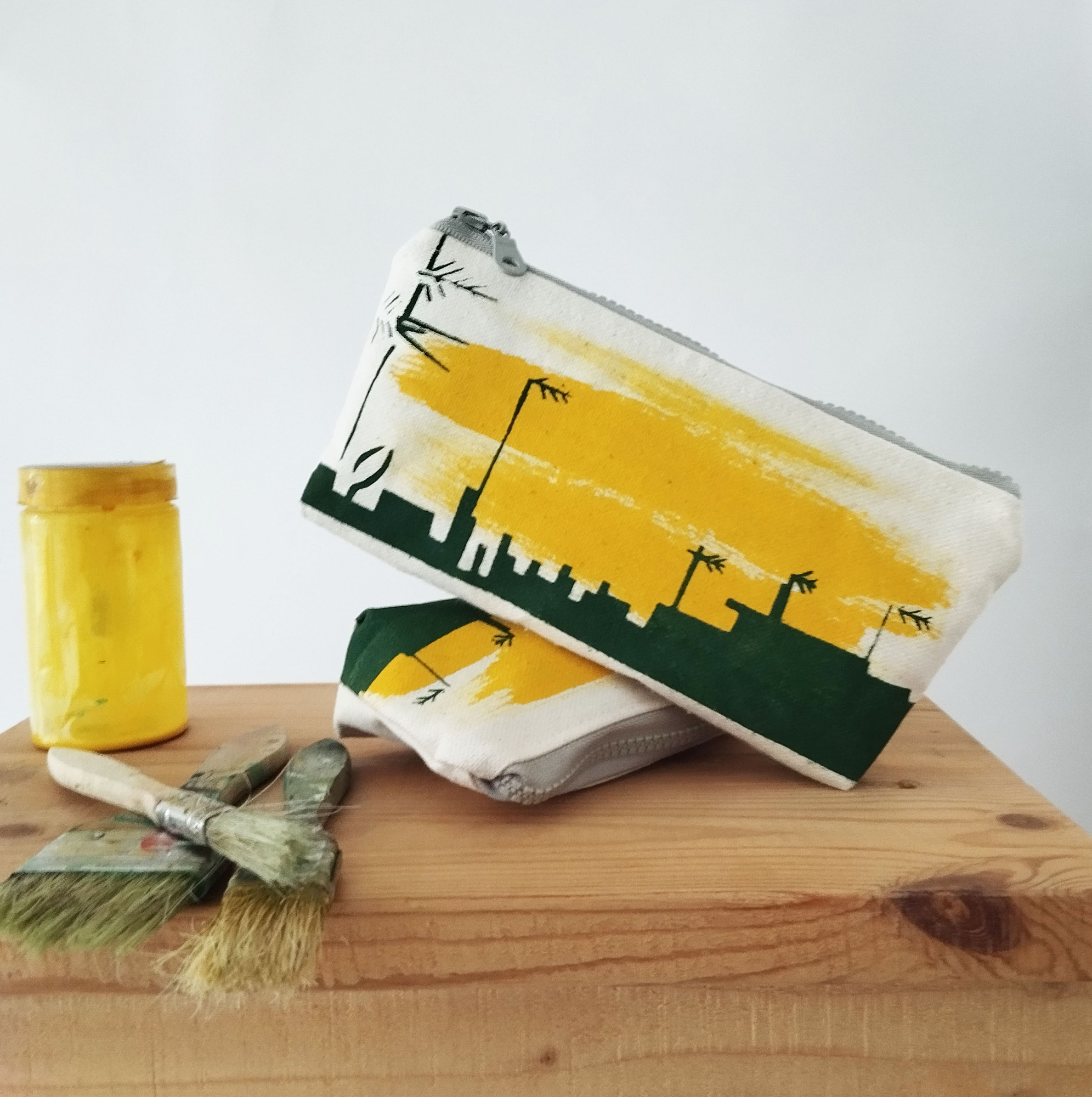 Χειρoποίητη Κασετίνα Τυπωμένη στο Χέρι