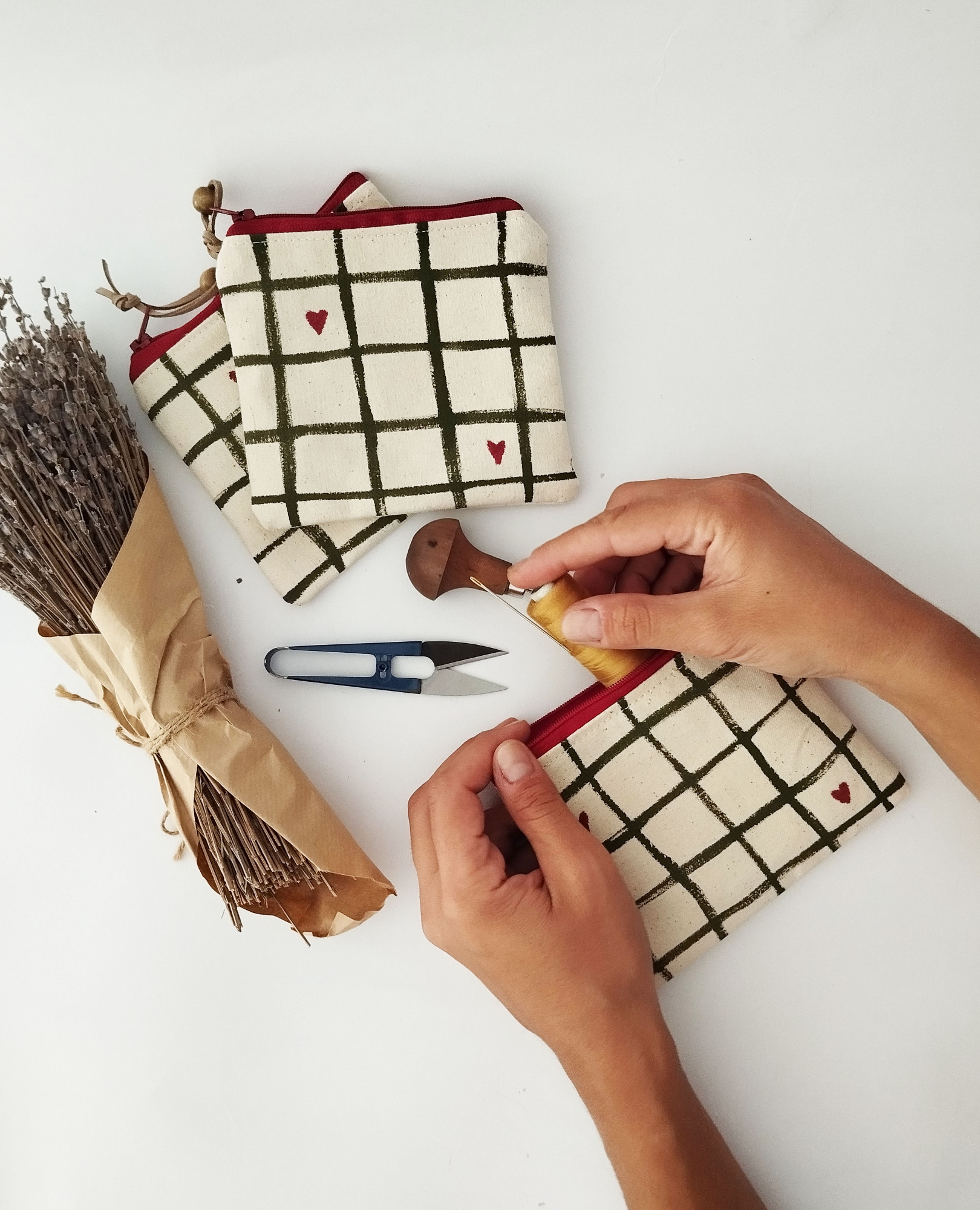 Πορτοφολάκι με Φερμουάρ Τυπωμένο με Χαρακτικά