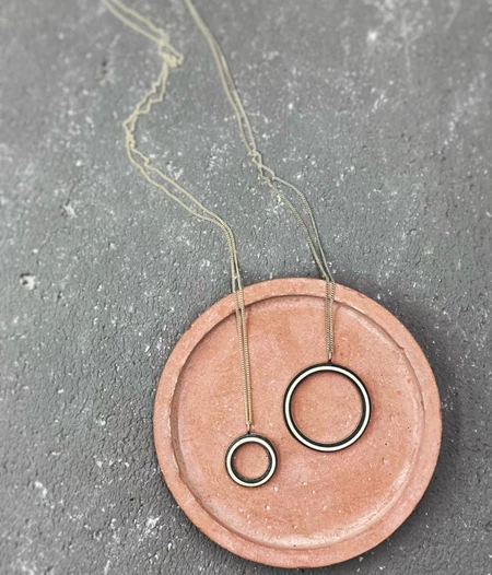 CONTRAST κολιέ με οξείδωση