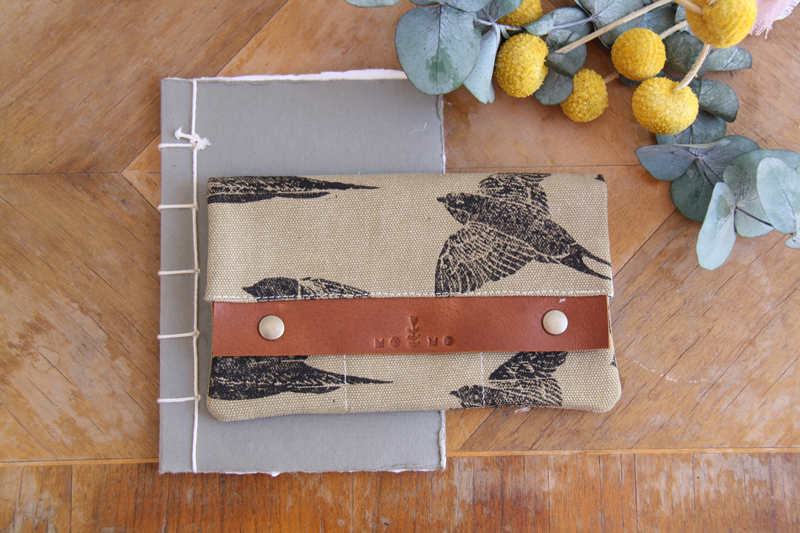 Πορτοφόλι με τύπωμα "χελιδόνια"