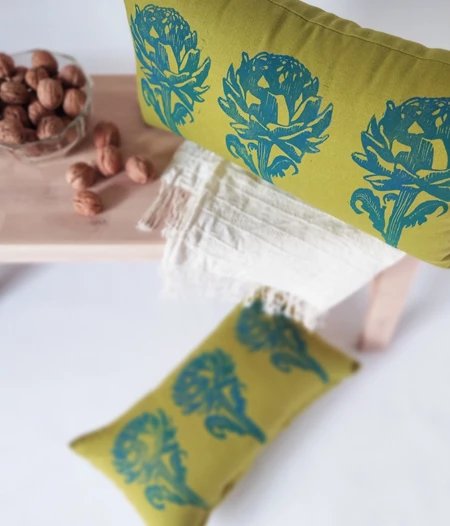 Διακοσμητικό Μαξιλάρι Τυπωμένο με Χαρακτικό