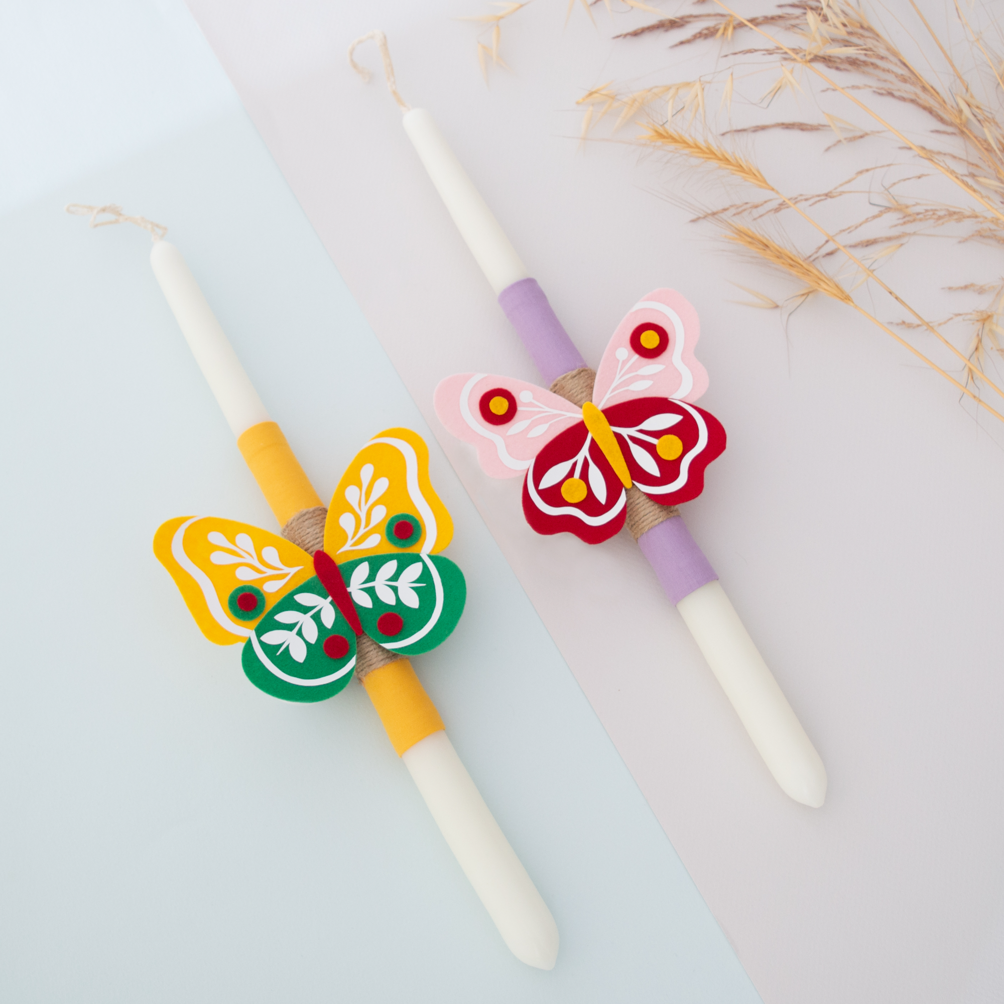 Πασχαλινές Λαμπάδες - Πεταλούδες