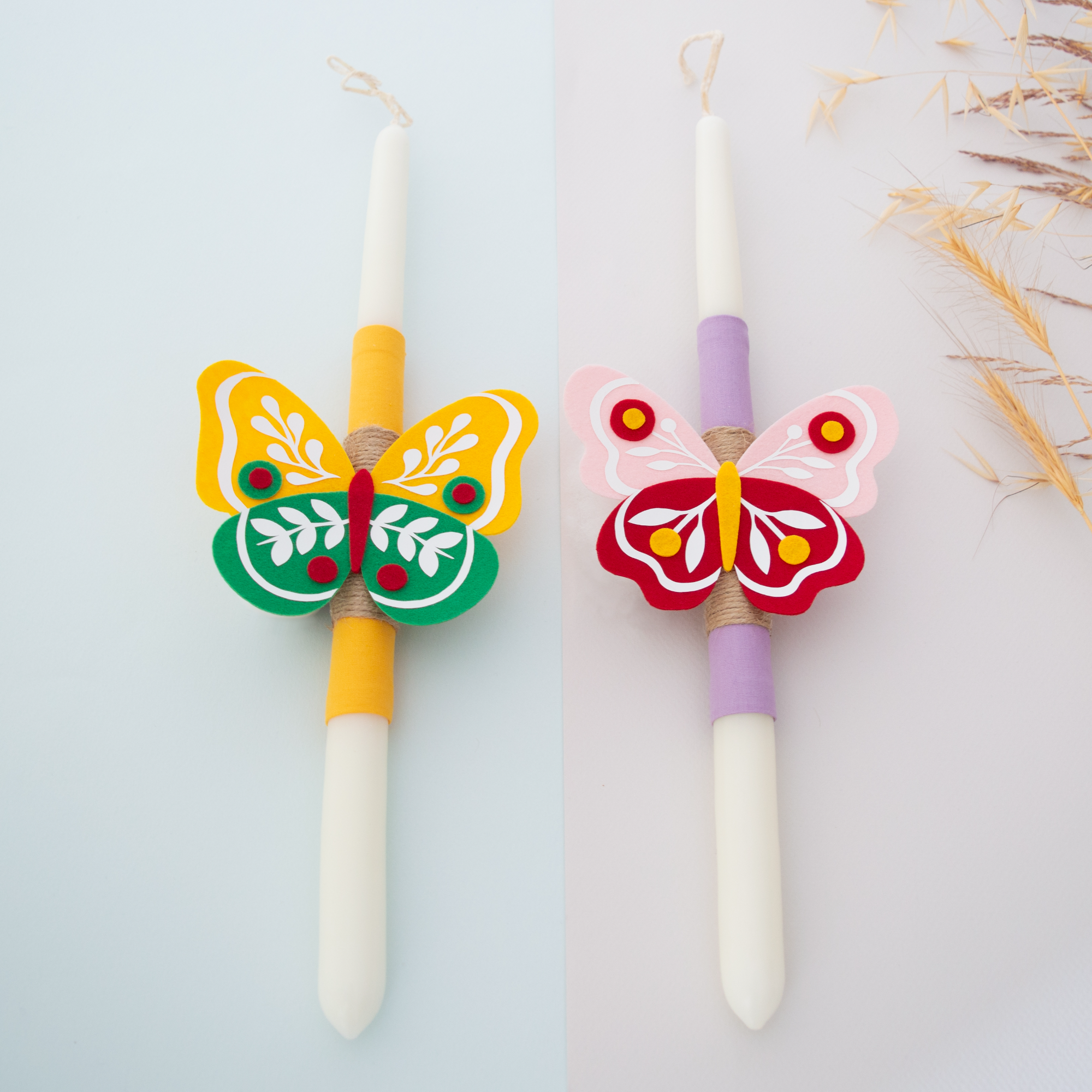 Πασχαλινές Λαμπάδες - Πεταλούδες