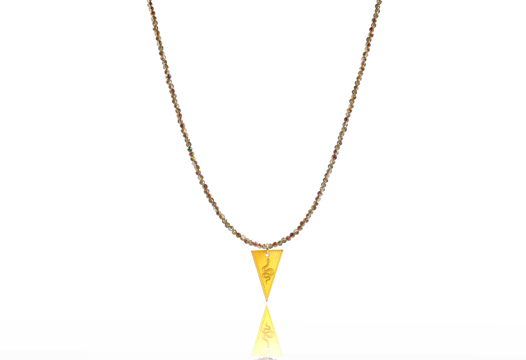 Dendritic Agate 'Snake' Necklace