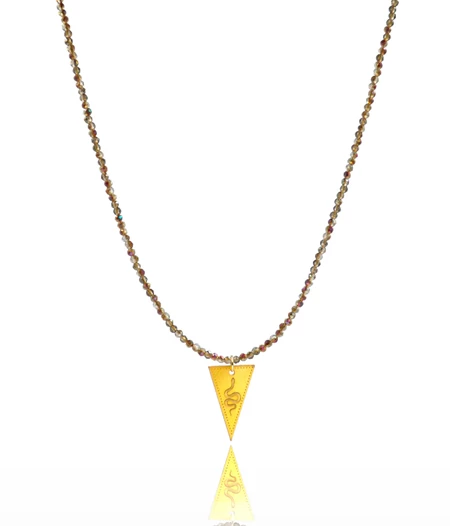 Dendritic Agate 'Snake' Necklace