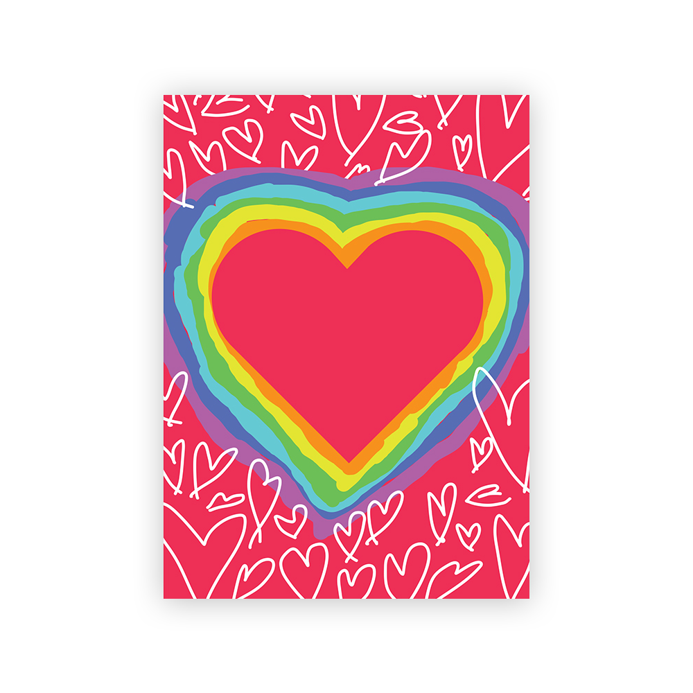Rainbow heart 