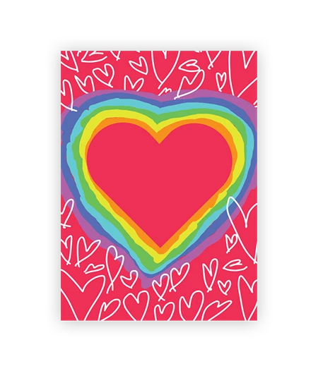 Rainbow heart