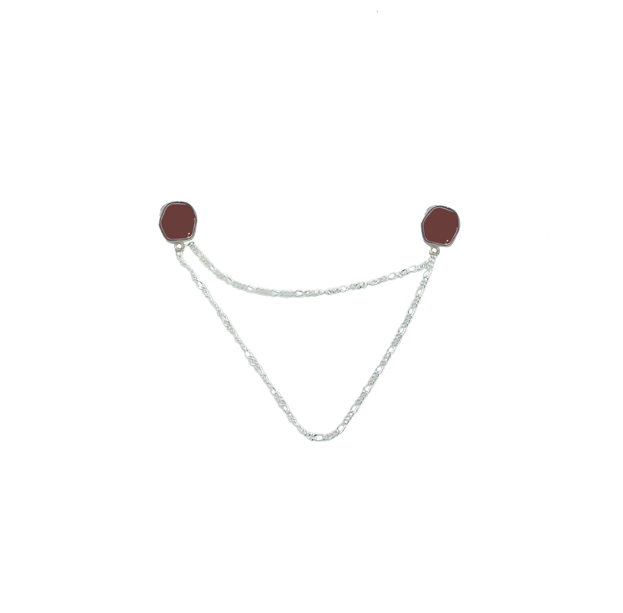 Καρφίτσα πουκάμισου, γεωμετρικά σχήματα, με σμάλτο