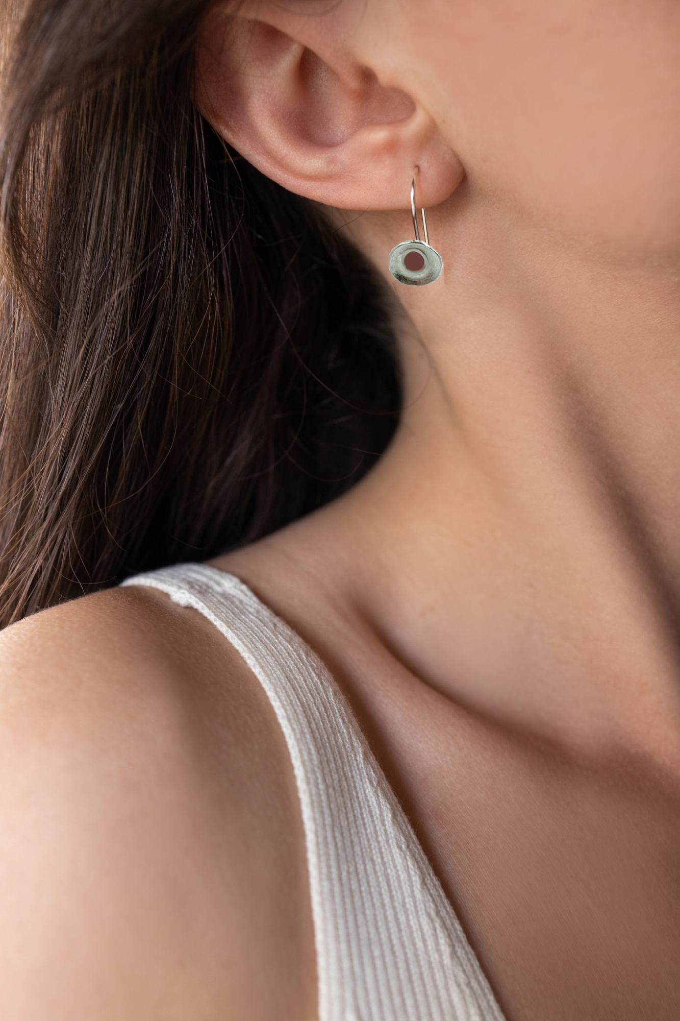 Κρεμαστό σκουλαρίκια seeds, με σμάλτο