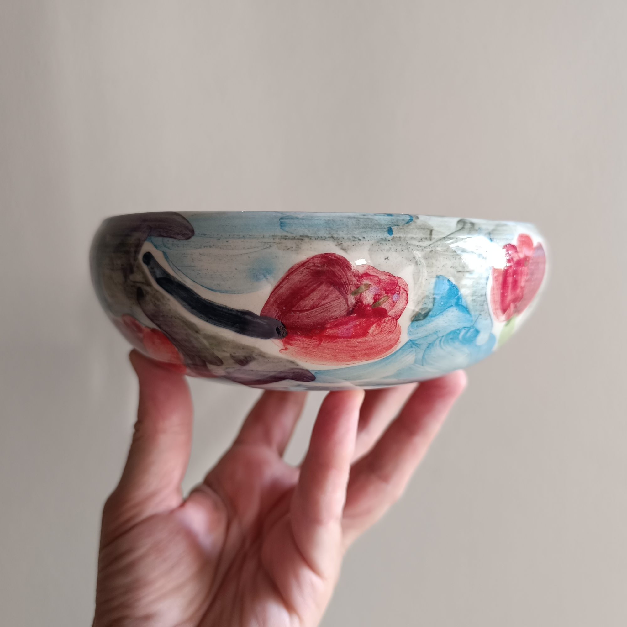 Small Floral Art Bowl