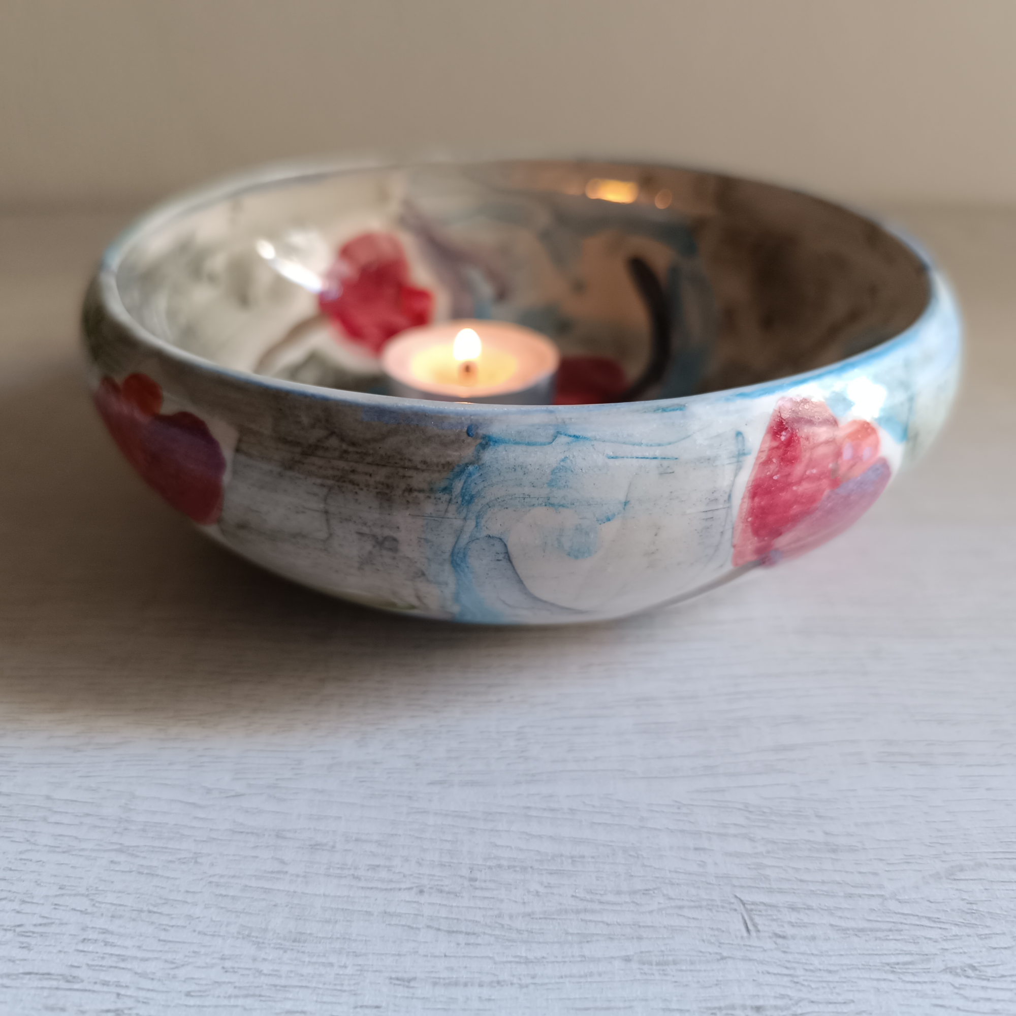 Small Floral Art Bowl