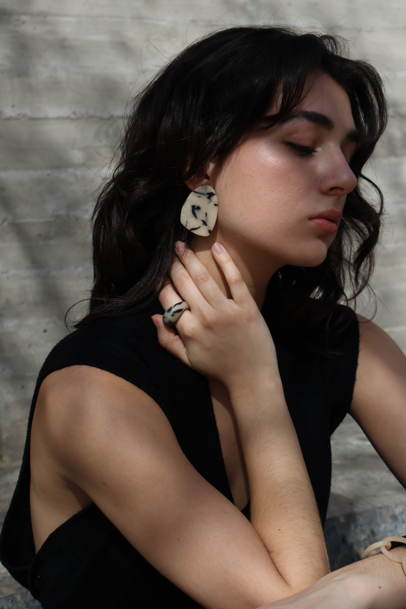 Terrazzo abstract earrings