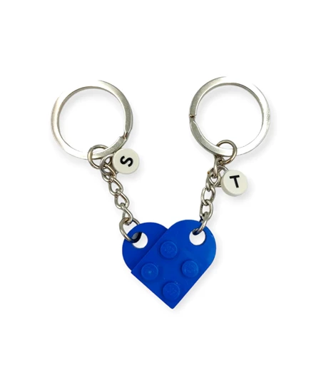 Heart brick keychain