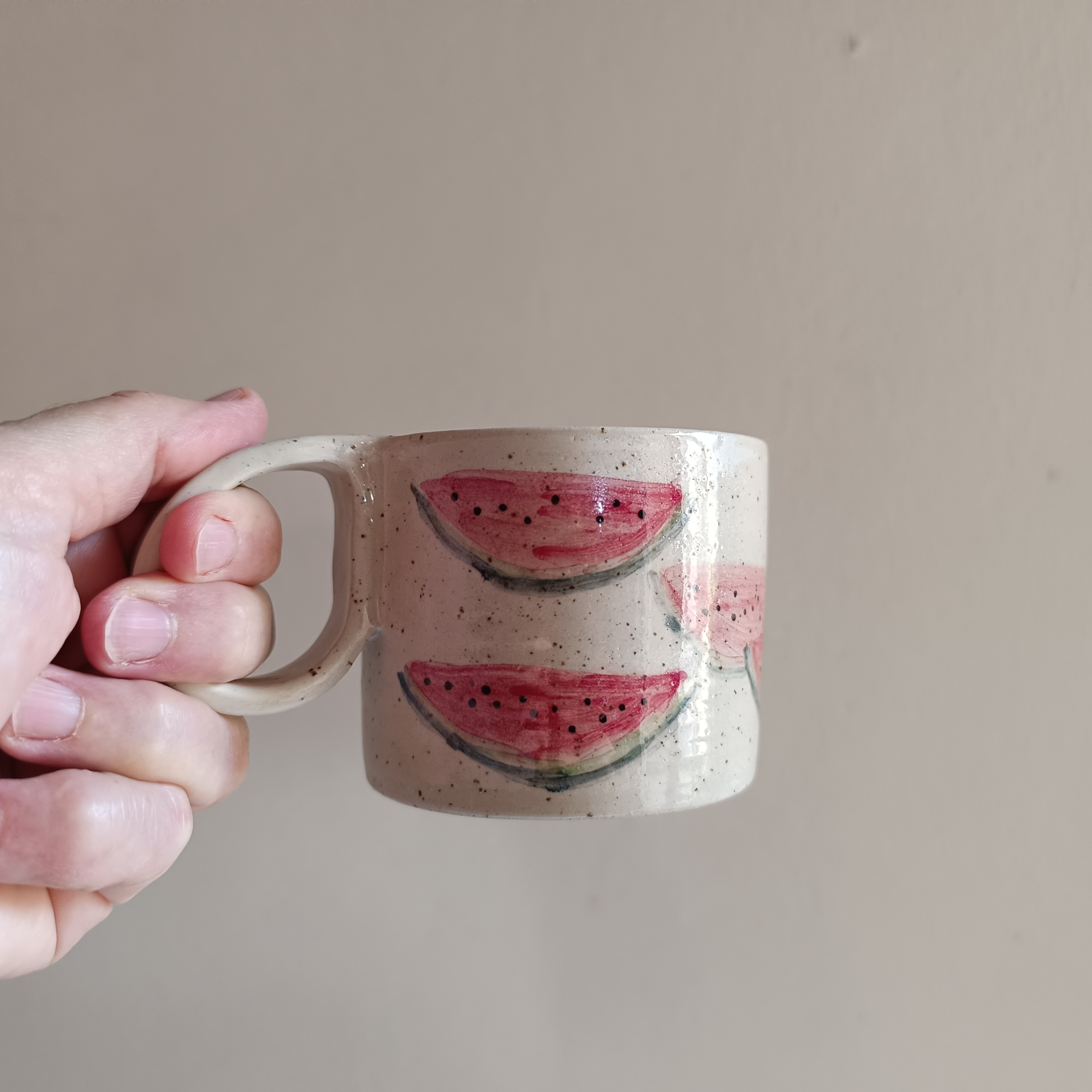 Stoneware Summer Watermelon Mug