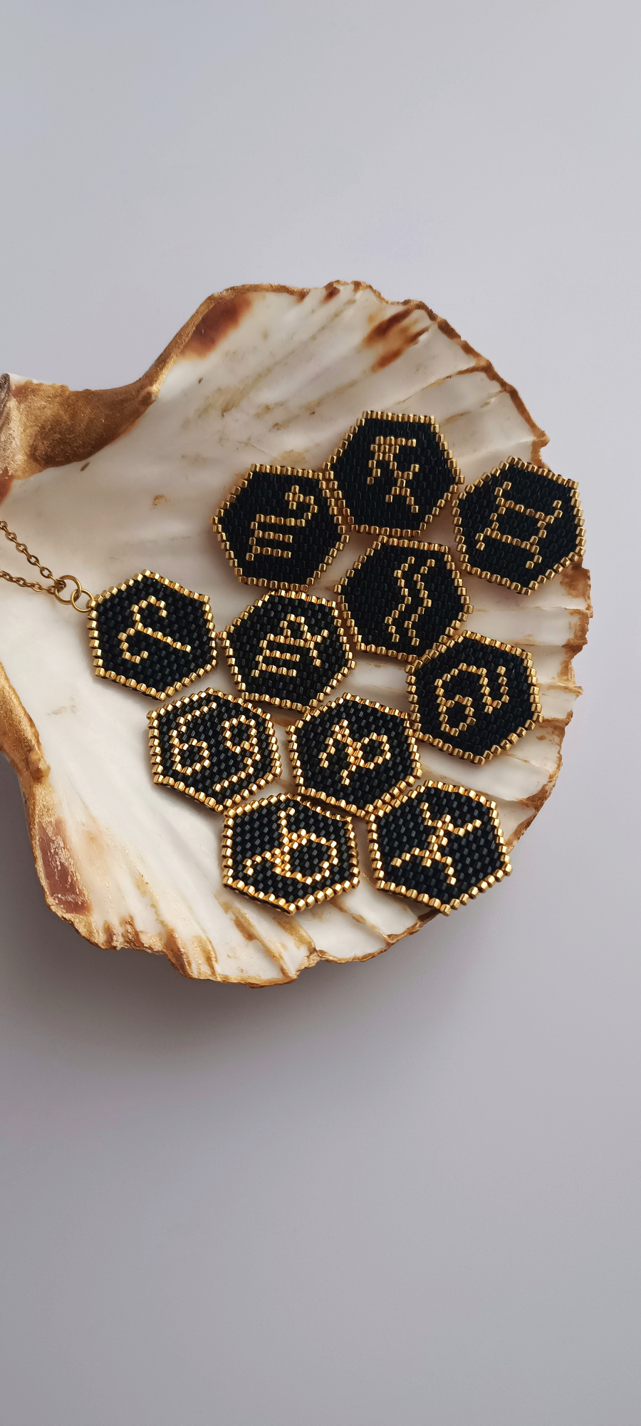 Zodiac Necklace with Miyuki Beads - Tortora Studio