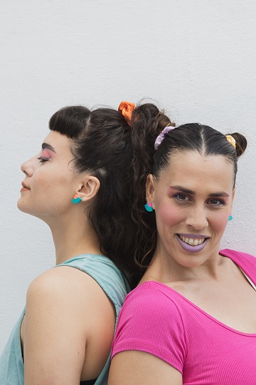 Geometric brick stud earrings