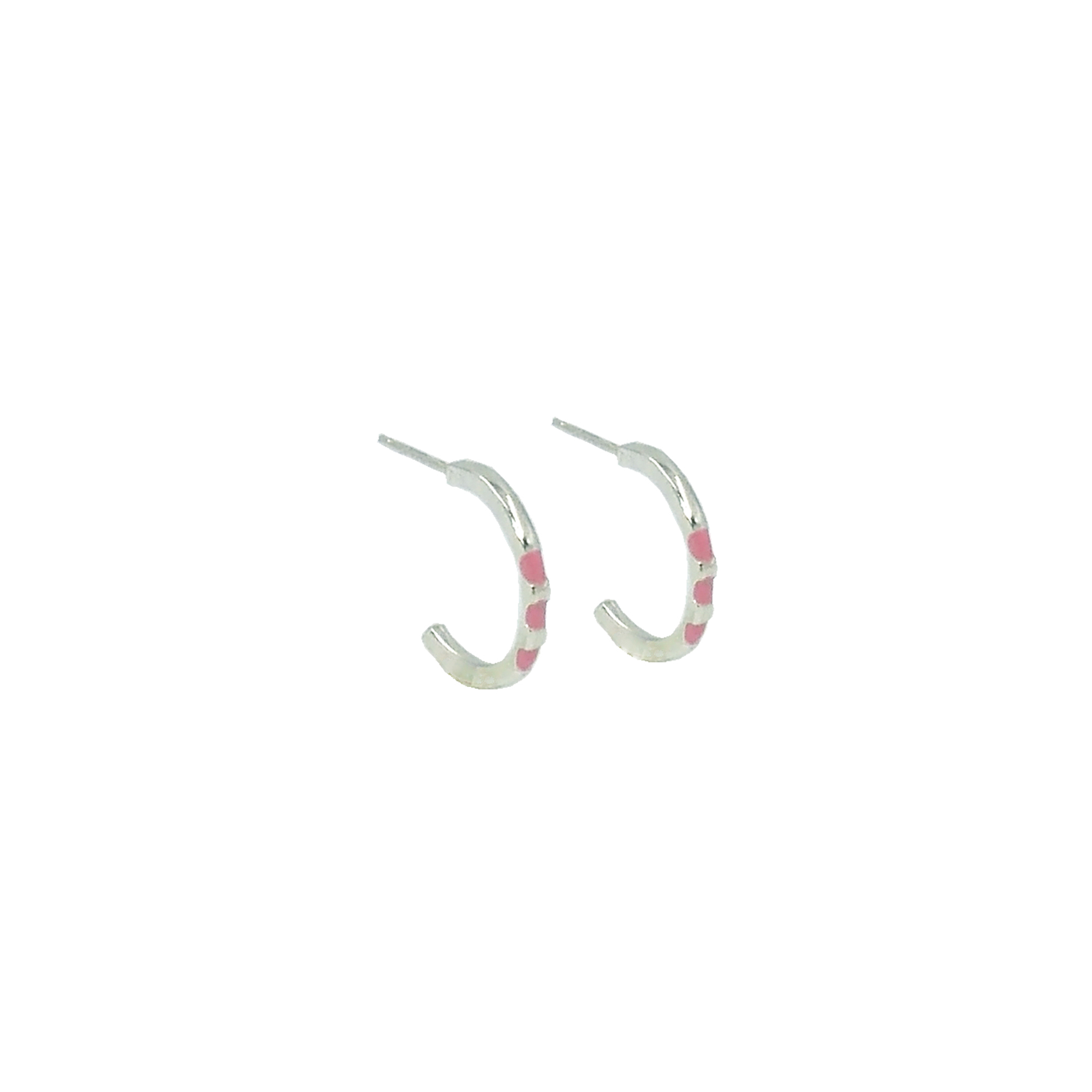Earrings Dashed, hoop