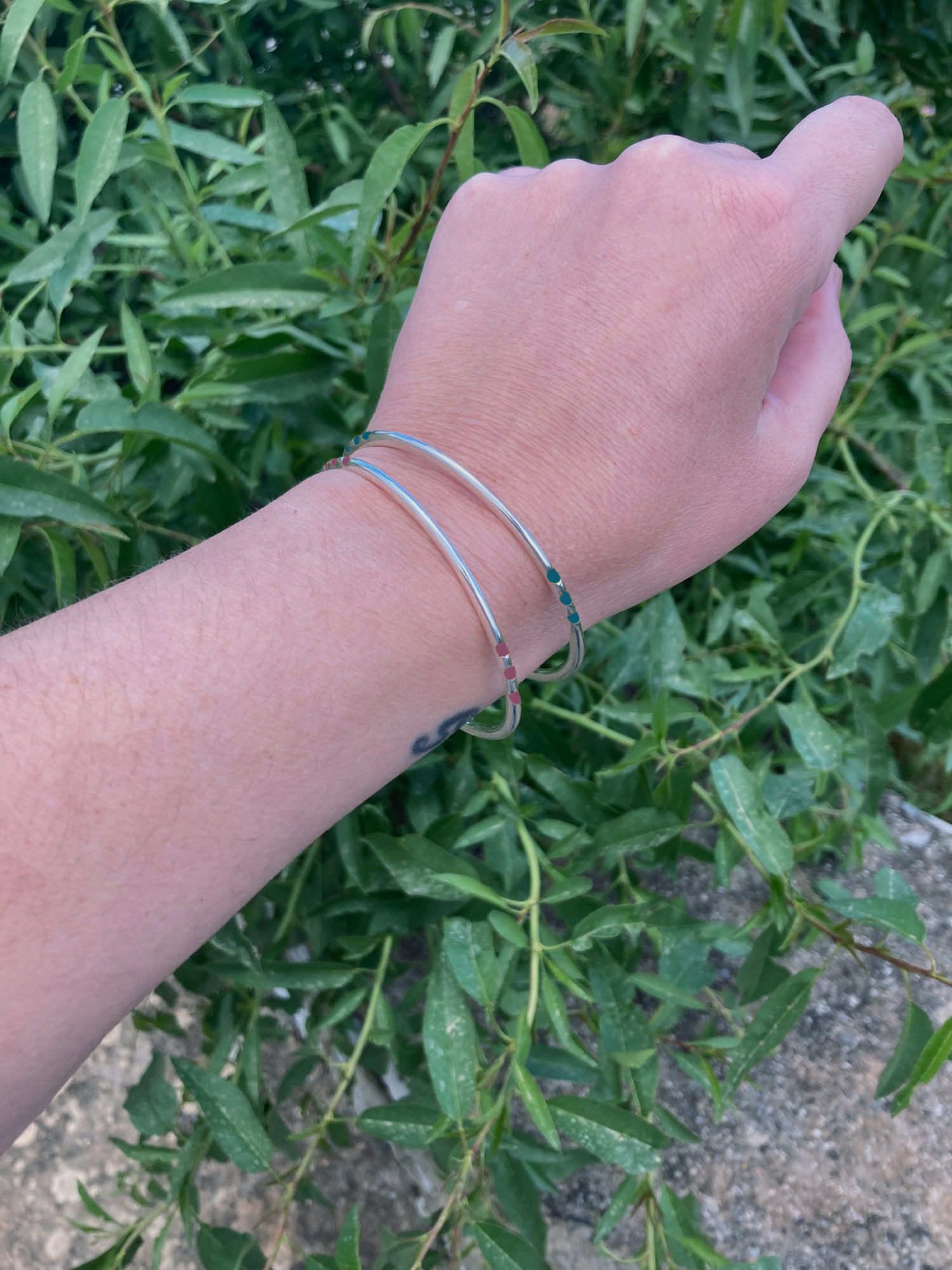 Βραχιόλι Dashed, με σμάλτο