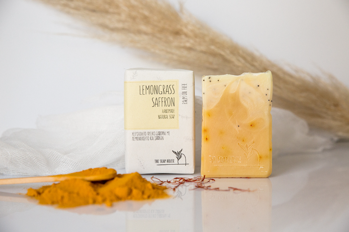 Σαπούνι Λεμονόχορτο &amp; Κρόκος Κοζάνης 
