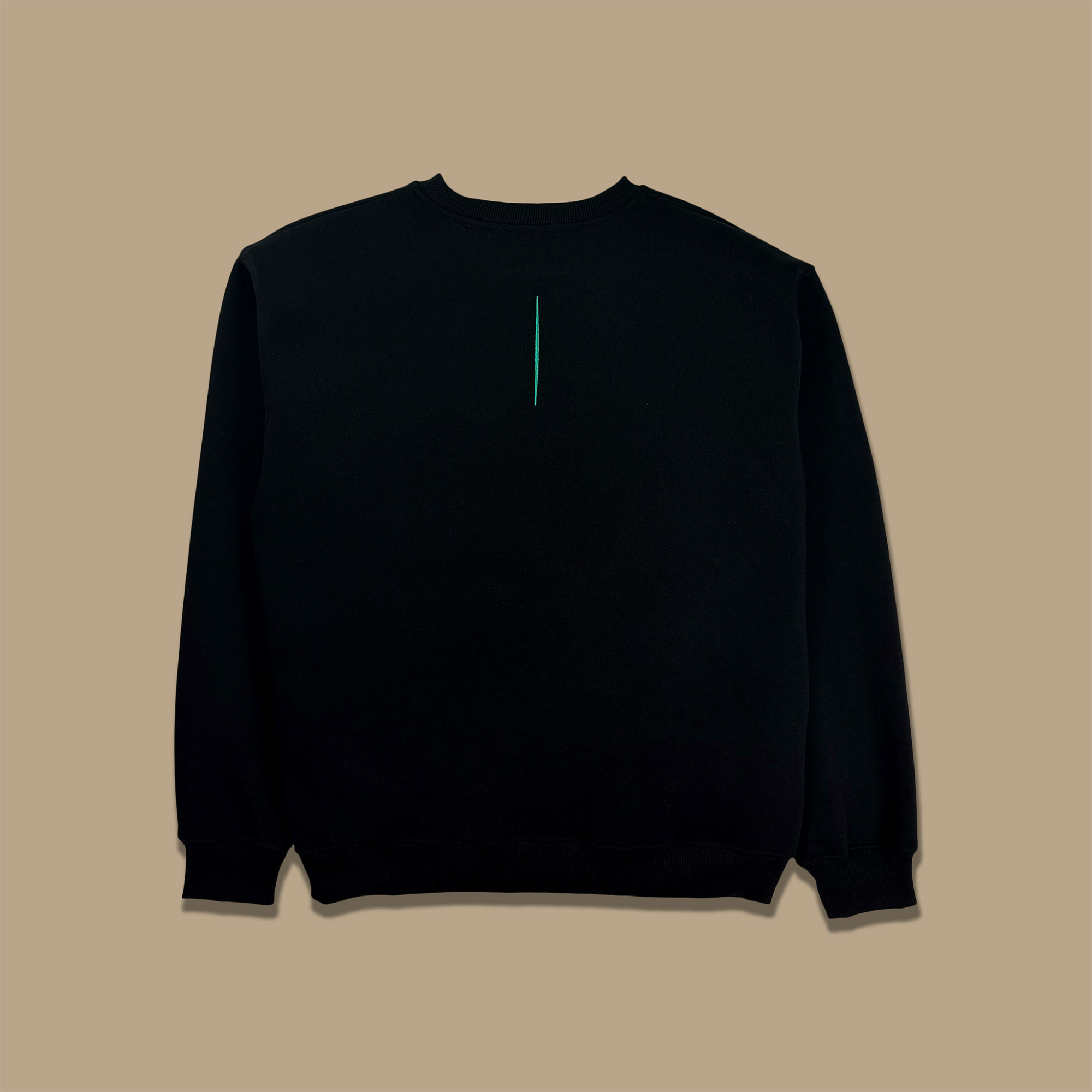 Reflection of Oneself Crewneck - Black/Turquoise