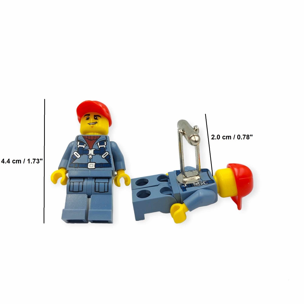 Brick figure cufflinks 