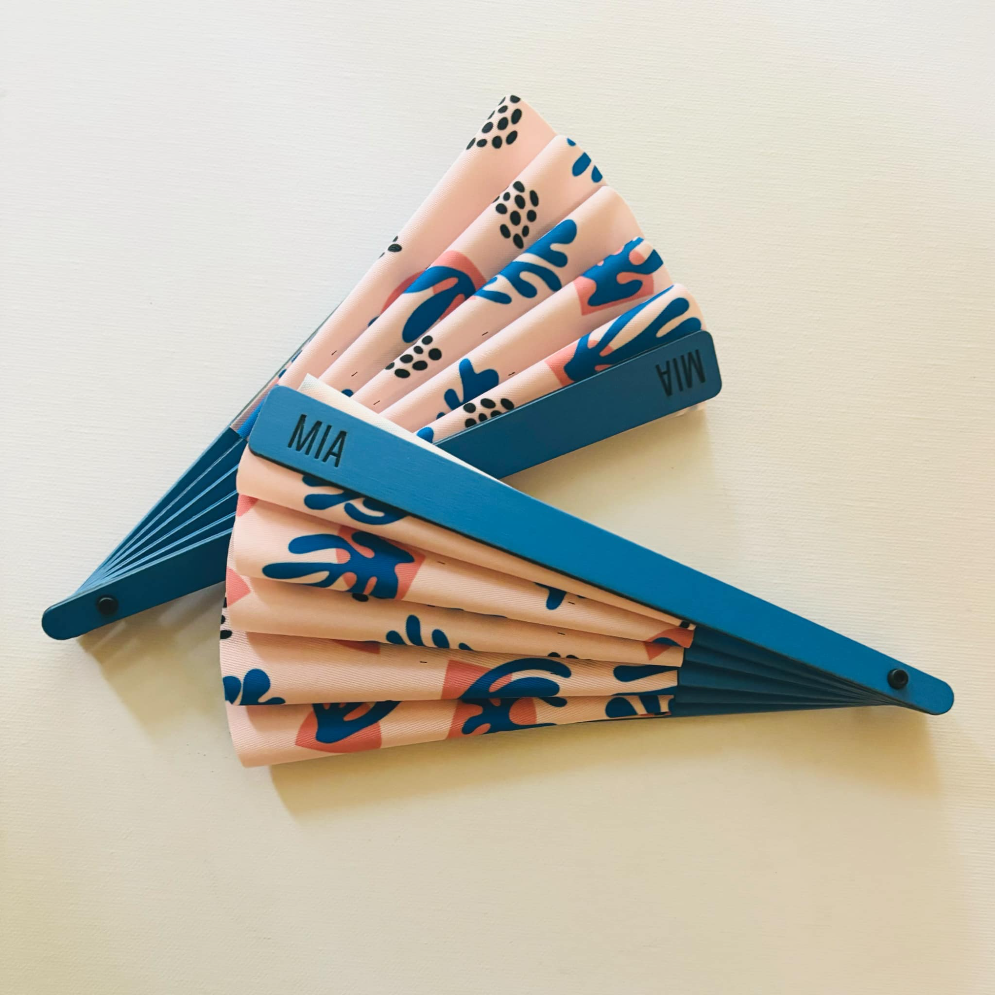 Μπλε/ροζ βεντάλια 